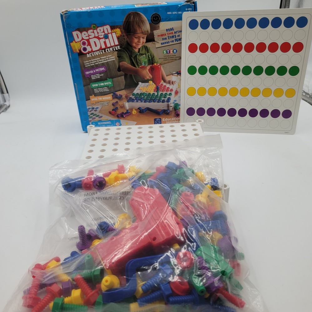 Educational Insights Design & Drill Activity Center STEM Toy EI-4112 Ages 3+
